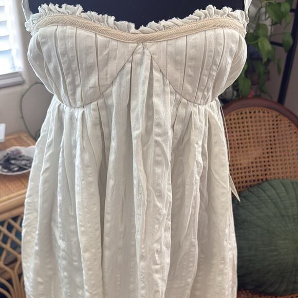 NWT Free People Free-est Coconut Milk Poppy Boho Hippie Open Back Midi Dress - Picture 3 of 6